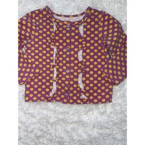 Eleanor Rose “Priscilla” Girls 3/4 Pink Polka Dot Long Sleeved Top. Cute, Fun